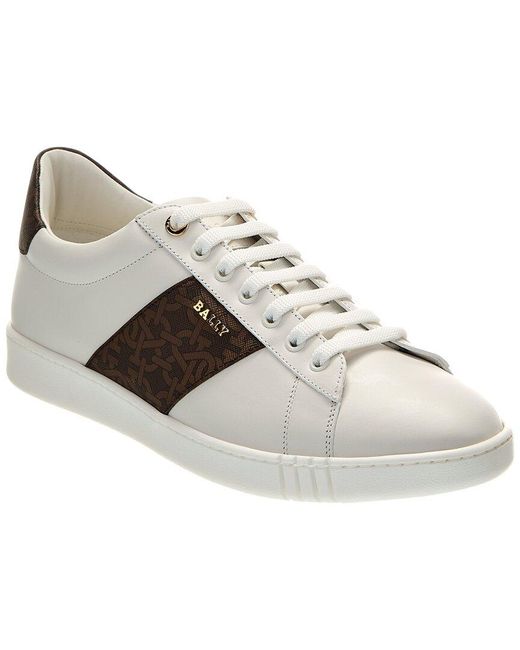 Bally White Wilelm Leather Sneaker for men