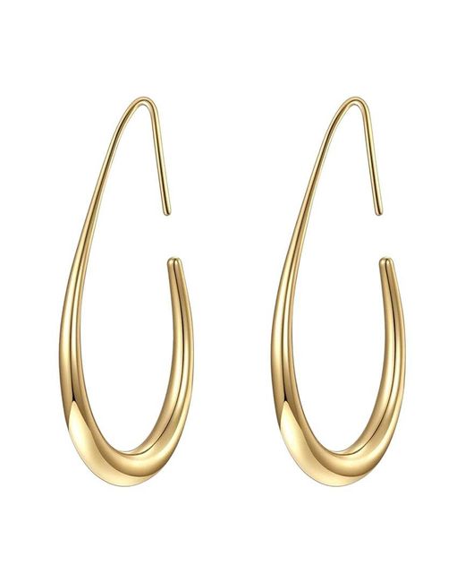 Liv Oliver Metallic 18k Plated Modern Earrings