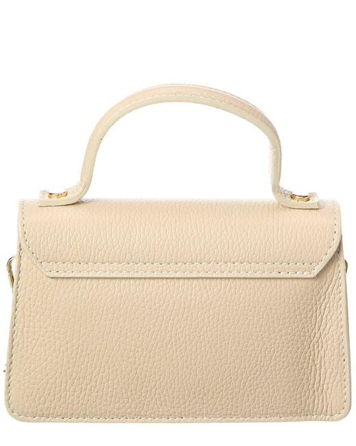 Persaman New York Natural Reagan Leather Shoulder Bag