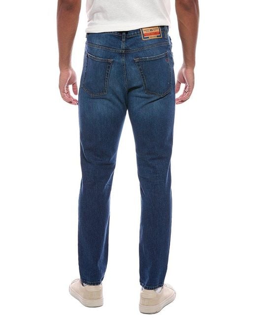 DIESEL Blue Medium Wash Straight Jean for men