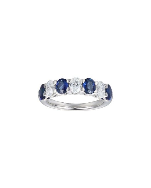 Gregg Ruth Blue 14K 2.63 Ct. Tw. Diamond & Sapphire Band