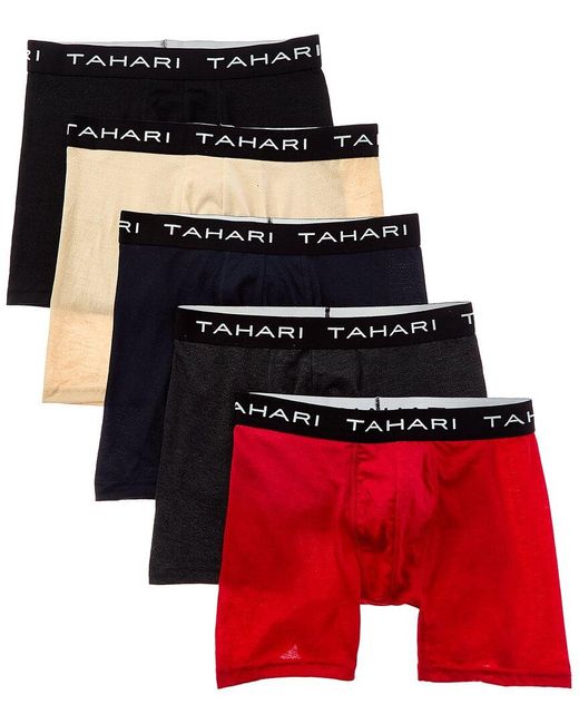 Tahari 5pk Essential Boxer Brief in Red for Men | Lyst Canada