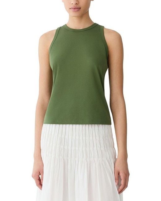 Lafayette 148 New York Green Racerback Tank