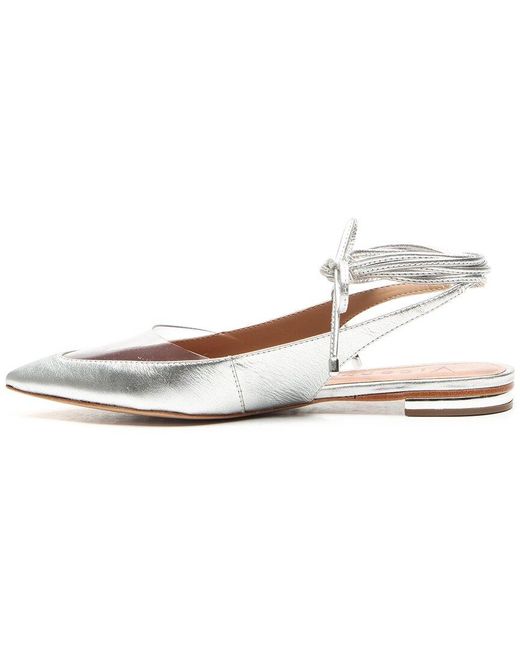 Vicenza White Burnie Leather Ankle Wrap