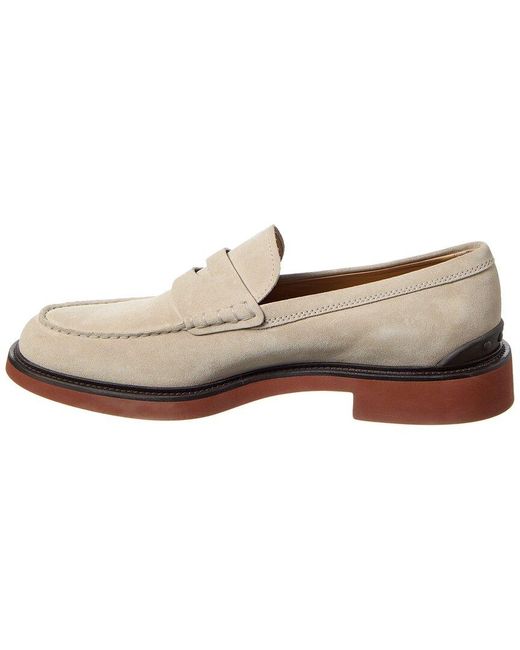 Tod's White Suede Moccasin for men