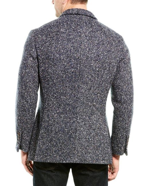 Brunello Cucinelli Gray Wool & Cashmere-Blend Coat for men