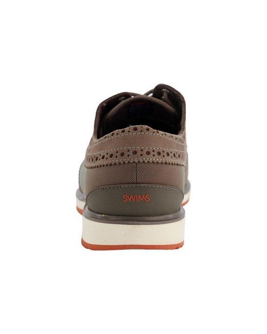 Swims Brown Barry Brogue Low Classic Lace-up Shoe for men