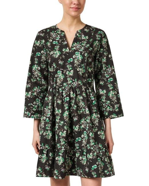 Tara Jarmon Green Reba A-Line Dress