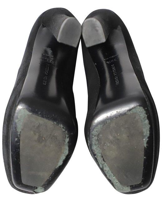 Bottega Veneta Black Suede Bootie (authentic Pre-loved)