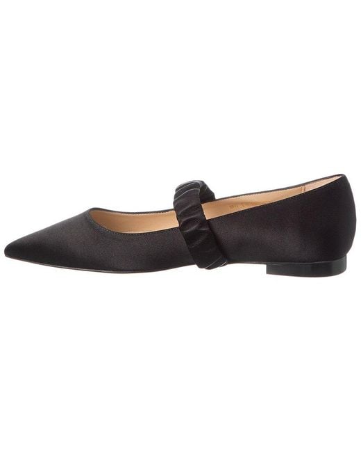 Stuart Weitzman Brown Maxine Satin Ballet Flat