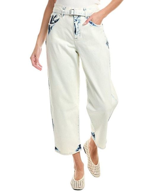 Proenza Schouler White Ellsworth Cropped Wide Jean