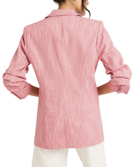 Cinq À Sept Pink Cinq Á Sept Khloe Tailored Fit Blazer