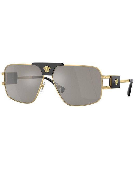 Versace Gray Ve2251 63mm Sunglasses for men