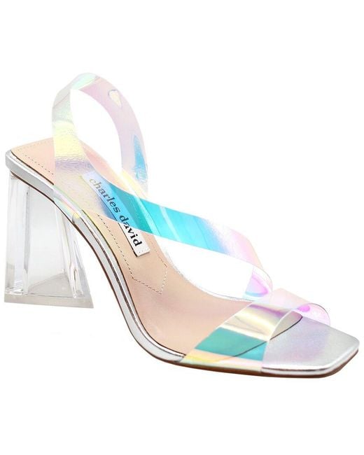 Charles David Blue Trulli Vinyl Dress Shoe