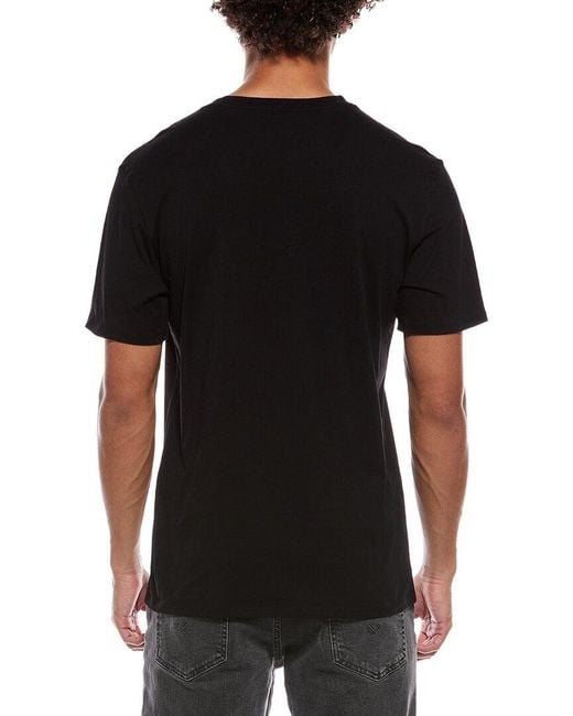 Karl Lagerfeld Black Karl Side Profile T-Shirt for men