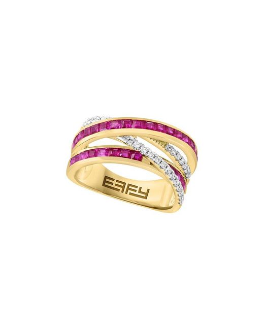 Effy Fine Jewelry White 14K 0.38 Ct. Tw. Diamond Ring