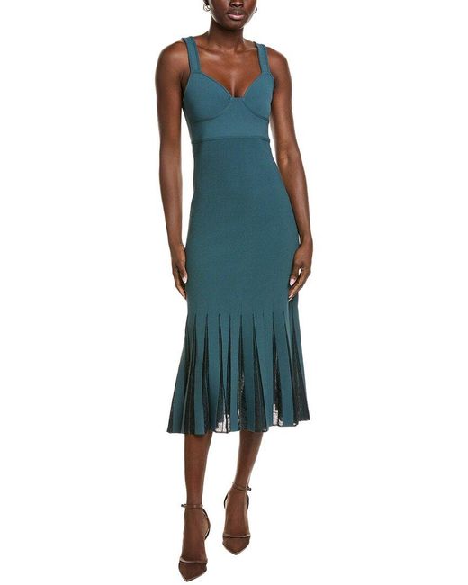 St. John Green Knit Stretch Gown
