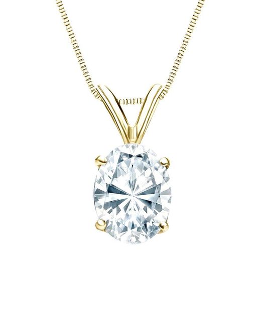 Sabrina Designs Lab Grown Diamonds White 14K 2.50 Ct. Tw. Lab-Grown Diamond Solitaire Pendant