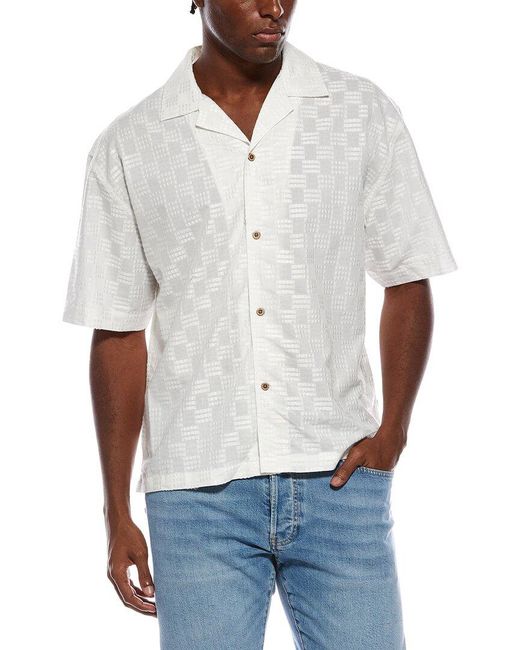 Civil Society White Merida Boxy Shirt for men