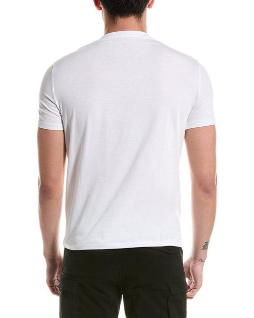 Armani Exchange White Graphic Regular Fit T-shirt for men