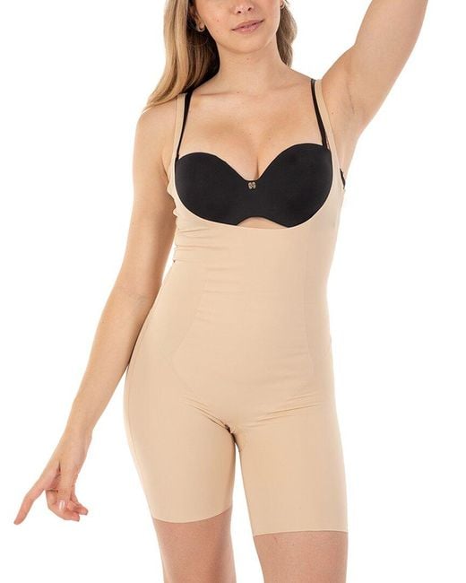 Body Beautiful Black Wear Your Own Bra Bodysuit Shaper