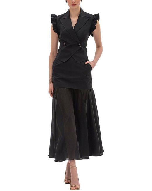BGL Black 2pc Vest & Skirt Set