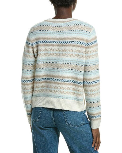 Design History Blue Fair Isle Sweater