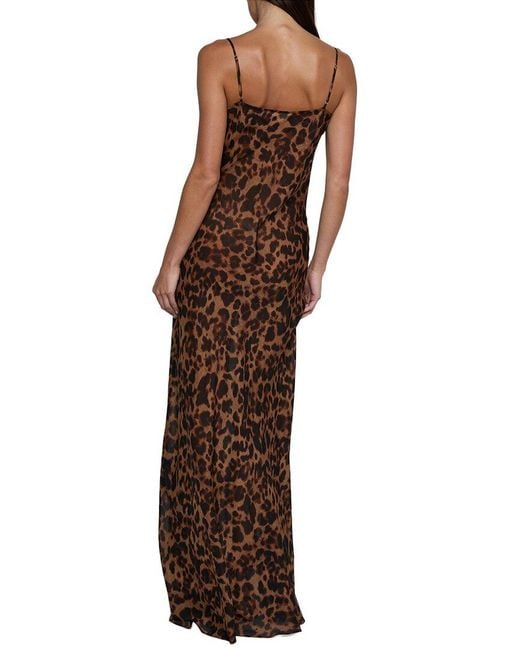 L'Agence Brown Christine Long Dress