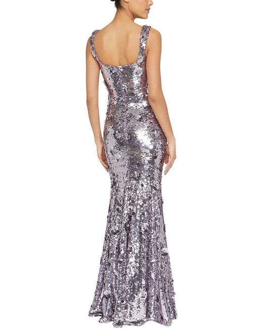 THEIA Purple Serafina Gown