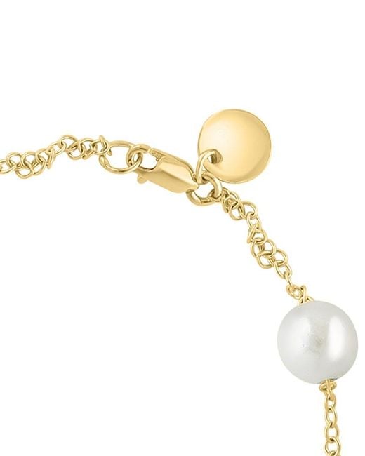 Effy Fine Jewelry Metallic 14K 7Mm Pearl Bracelet