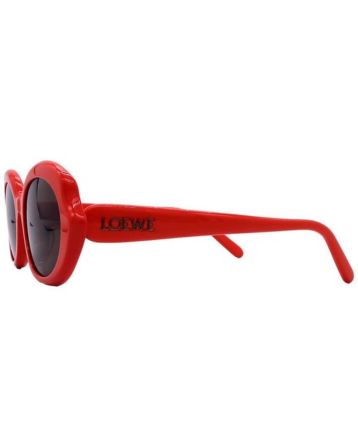 Loewe Red Lw40147F 55Mm Sunglasses