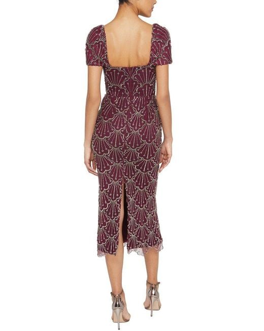 THEIA Red Serena Cocktail Dress
