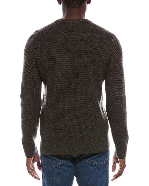 Vince Gray Boiled Cashmere Thermal Crewneck Sweater for men