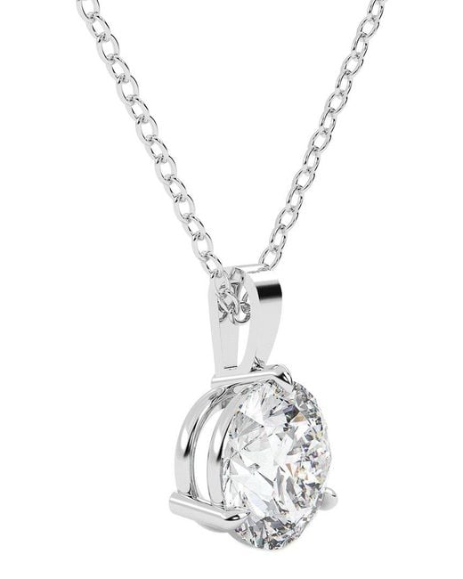 Lab Grown Diamonds White 14k 3.00 Ct. Tw. Lab-grown Diamond Necklace