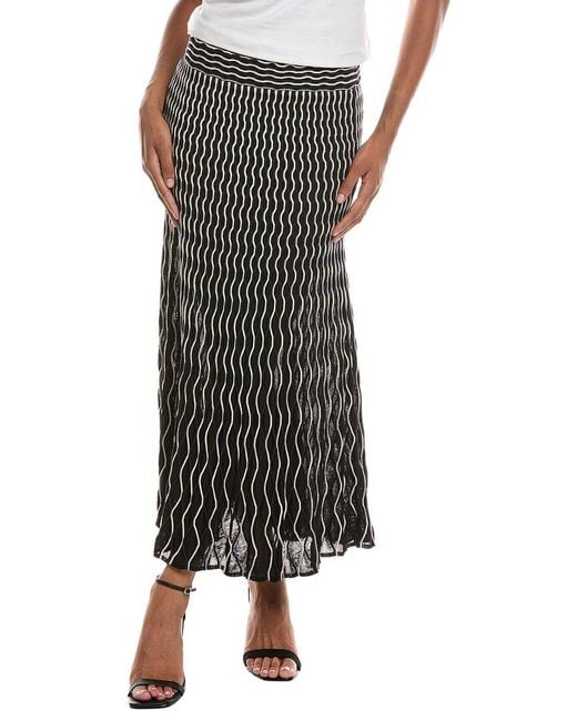Jonathan Simkhai Black Aliza Midi Skirt