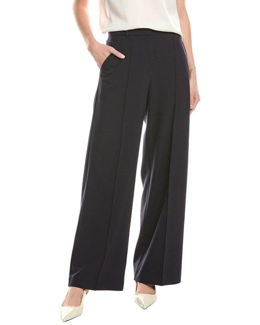 Reiss Black Joy Wide Leg Tailored Trouser