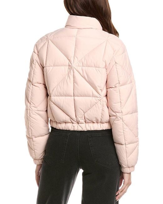 Moncler Pink Quilted Down Jacket