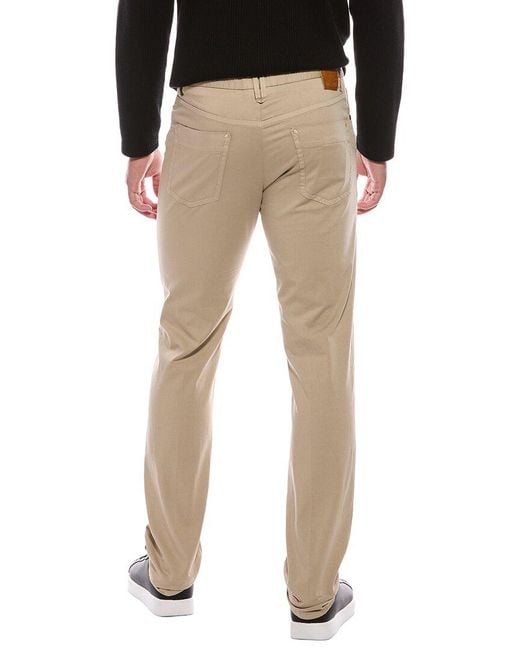 Slowear Black Moss Poplin Regular Fit Pant for men