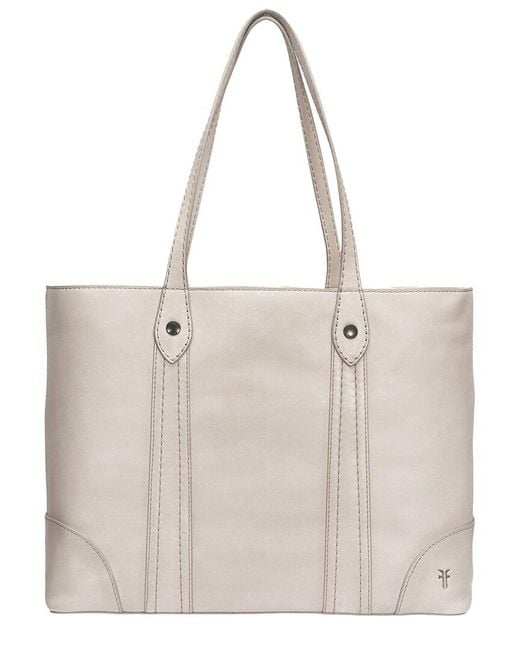 Frye Natural Melissa Leather Shopper Tote