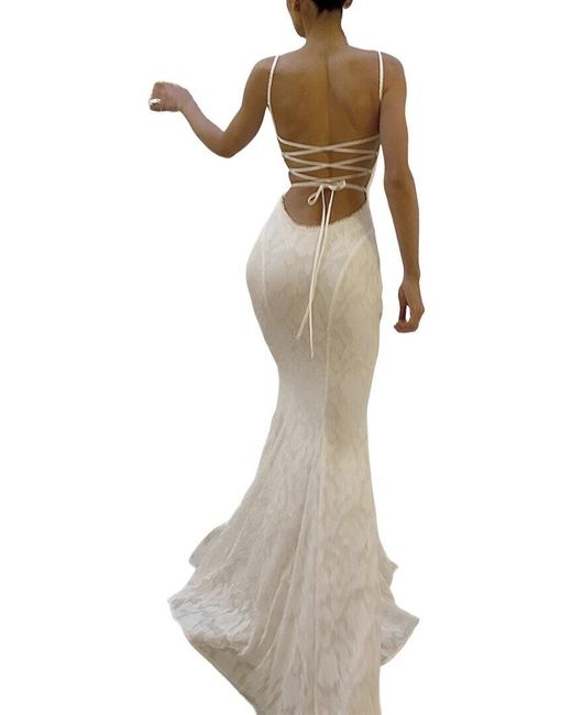 Linda Charm Natural Midi Dress