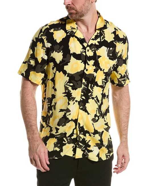 Boss Yellow Straight Fit Shirt for men