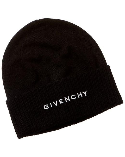 Givenchy Black 4g Wool Beanie
