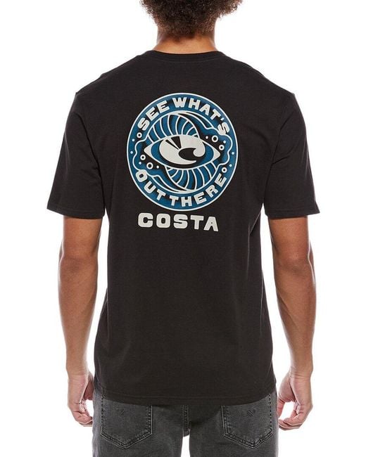 COSTA APPAREL Black Eye Of The C T-Shirt for men