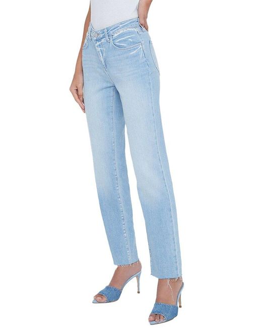 L'Agence Blue Milana Low-Rise Stovepipe Jean