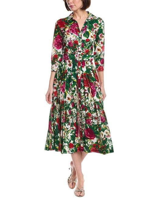 Samantha Sung Green Audrey Shirtdress