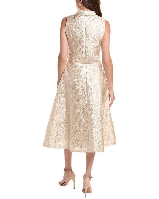 Rene Ruiz Natural Printed Shift Dress