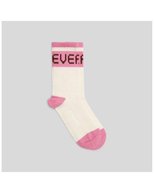 Everlane Pink The Ribbed Sweater Sock