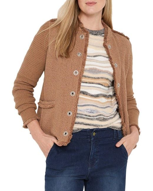 NIC+ZOE Blue Nic+Zoe Military Jacket