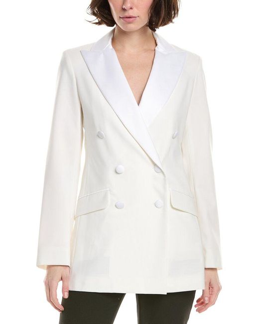 Eleventy White Smoking Jacket