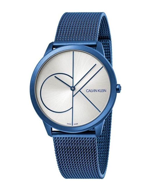 Calvin Klein Blue Minimal Watch for men